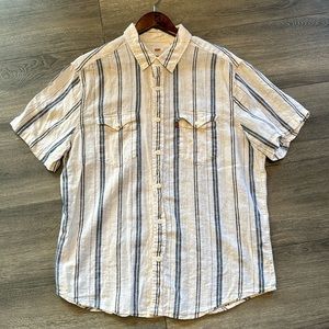 Vintage Inspired Levi’s Linen Shirt - L